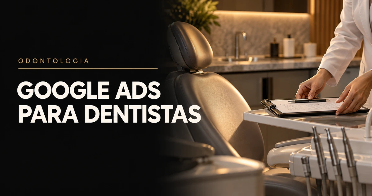 Consultório odontológico com cadeira de atendimento e profissional revisando uma prancheta